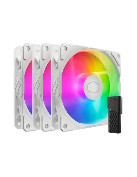 Cooler Master SickleFlow Edge 120 ARGB 3-pack Fan Kit White Edition Case per computer Ventilatore 12 cm Bianco 3 pz