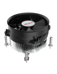 Akasa Intel LGA1700 Processore Raffreddatore ibrido 9,5 cm Alluminio, Nero 1 pz