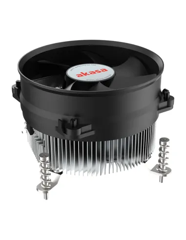 Akasa Intel LGA1700 Processore Raffreddatore ibrido 9,5 cm Alluminio, Nero 1 pz