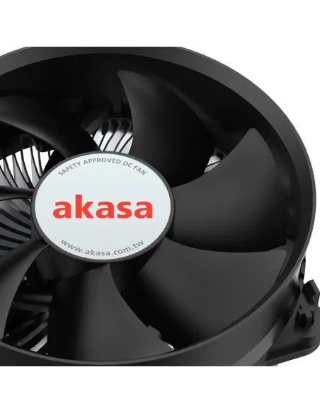 Akasa Intel LGA1700 Processore Raffreddatore ibrido 9,5 cm Alluminio, Nero 1 pz