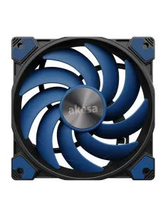 Akasa ALUCIA SC Case per computer, Processore Ventilatore 14 cm Nero, Blu 1 pz 2