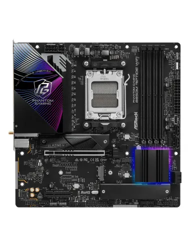 Asrock Phantom Gaming B850M Riptide WiFi AMD B850 Socket AM5 micro ATX