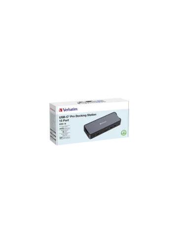 Verbatim CDS-15 Cablato USB 3.2 Gen 1 (3.1 Gen 1) Type-C Nero, Grigio