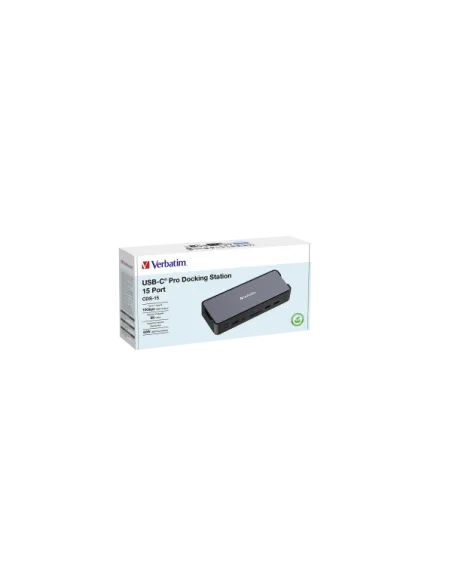 Verbatim CDS-15 Cablato USB 3.2 Gen 1 (3.1 Gen 1) Type-C Nero, Grigio