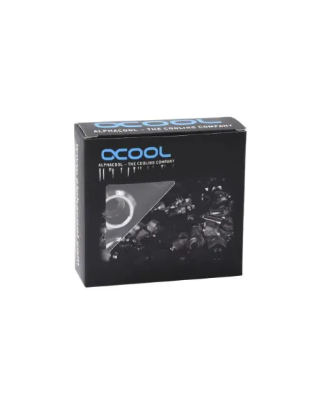 Alphacool Eiszapfen Pro Anschluss 13mm Hardtube Fitting G1/4, 6-Pack - chrome
