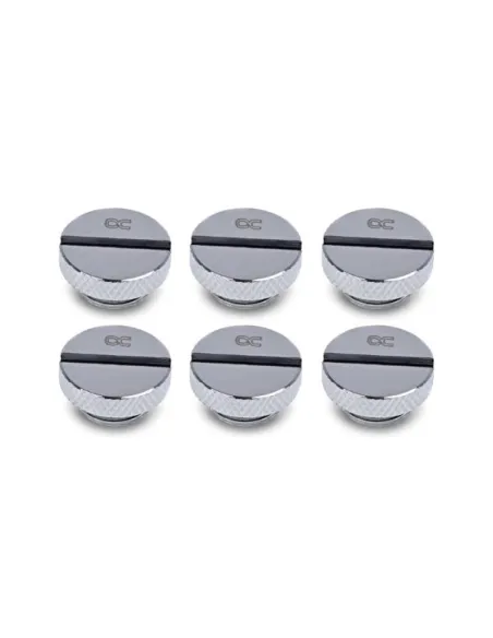 Alphacool Eiszapfen Verschlussschraube G1/4, chrome - 6er Pack