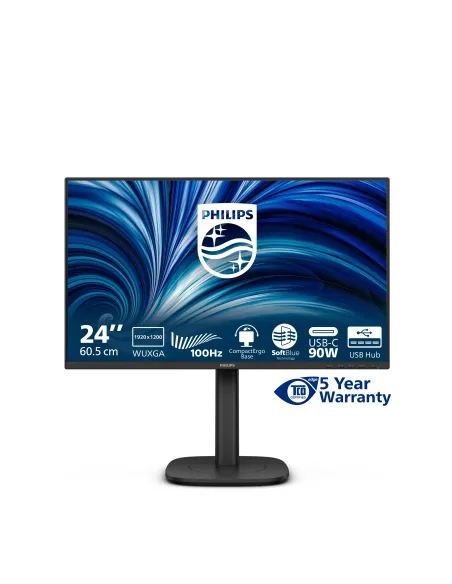 Philips Serie 3000 24B2U3301D 00 Monitor PC 61,2 cm (24.1") 1920 x 1200 Pixel WUXGA LCD Nero