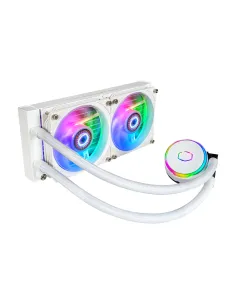 Cooler Master MasterLiquid PL240 Flux White Edition Case per computer Kit di raffreddamento a liquido 12 cm Bianco