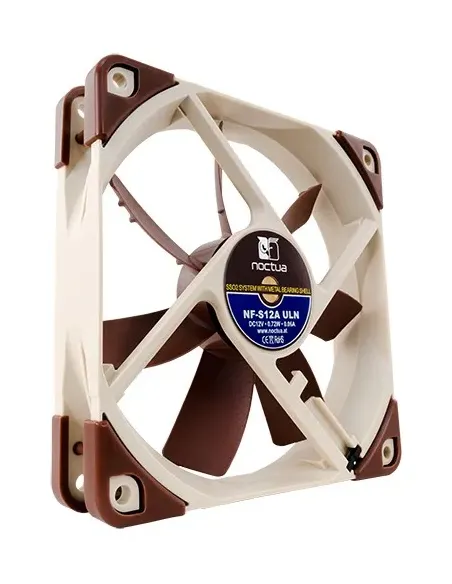 Noctua NF-S12A ULN Case per computer Ventilatore 12 cm Beige, Marrone