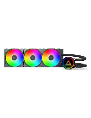 Montech LightFlow ARGB 360 Processore Raffreddatore di liquidi tutto in uno 12 cm Nero 1 pz