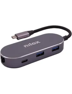 Nilox MINI DOCKING STAT HDMI 3USB PD ETH USB tipo-C