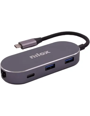 Nilox MINI DOCKING STAT HDMI 3USB PD ETH USB tipo-C