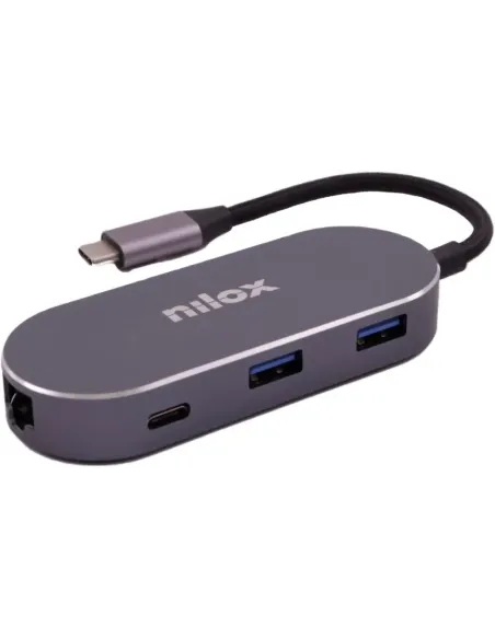 Nilox MINI DOCKING STAT HDMI 3USB PD ETH USB tipo-C