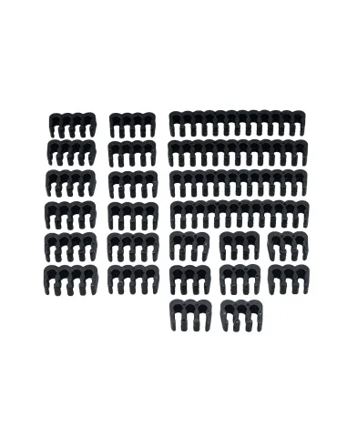 Akasa Kabelkamm Set - 3mm schwarz fermacavo Nero