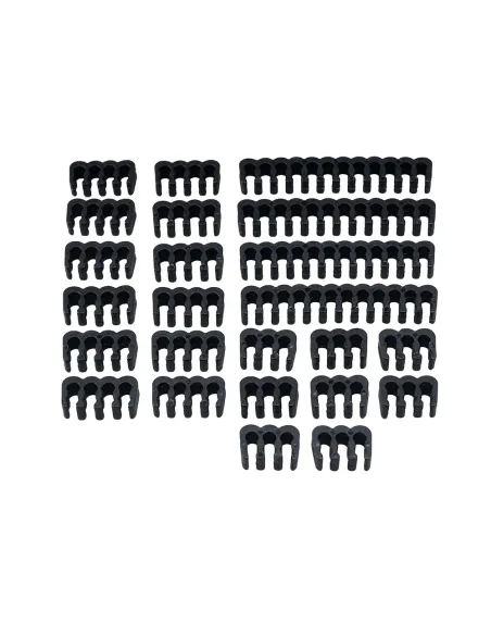 Akasa Kabelkamm Set - 3mm schwarz fermacavo Nero