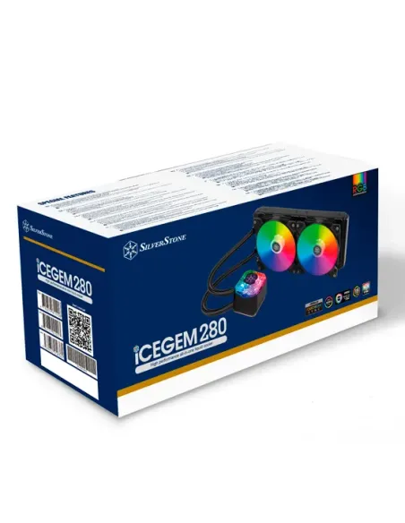 Silverstone IceGem 280 Processore Kit di raffreddamento a liquido 14 cm Nero