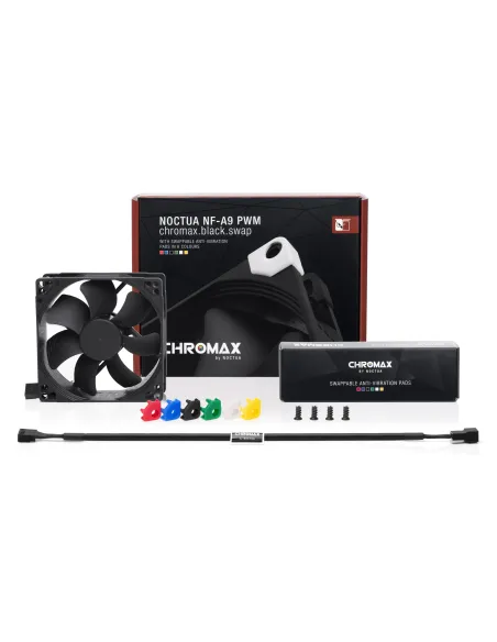 Noctua NF-A9 PWM CH.BK.S sistema di raffreddamento per computer Case per computer Ventilatore 9,2 cm Nero