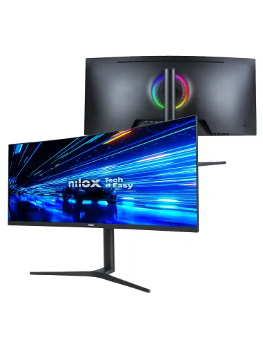 Nilox MONITOR 34" NXM344KD11 ULTRAWIDE 4K CURVO 144HZ 2HDMI 2DP 1MS MMDIA Monitor PC 86,4 cm (34") 3440 x 1440 Pixel UltraWide