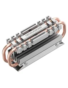 GRAUGEAR G-M2HS06 sistema di raffreddamento per computer M.2 NVMe SSD Dissipatore di calore Radiatore Alluminio, Rame