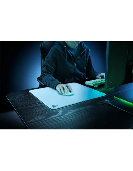 Razer Atlas Tappetino per mouse per gioco da computer Bianco