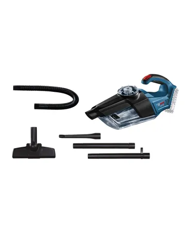 Bosch GAS 18V-1 Professional aspirapolvere senza filo Nero, Blu, Rosso, Translucent Senza sacchetto