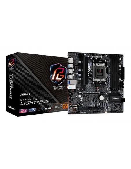 ASRock B650M PG Lightning, AMD B650 Mainboard - Sockel AM5, DDR5