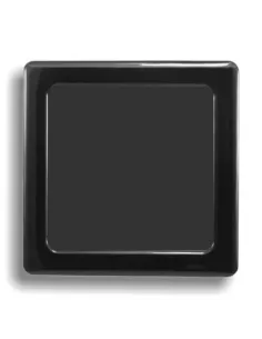 DEMCiflex Staubfilter 80mm, quadratisch - schwarz/schwarz