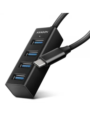 AXAGON HUE-M1C Superspeed USB-C Mini Hub, 4x USB 3.0 - 20cm, schwarz