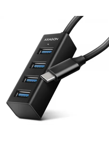 AXAGON HUE-M1C Superspeed USB-C Mini Hub, 4x USB 3.0 - 20cm, schwarz