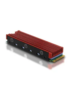 AXAGON CLR-M2 passiver M.2-SSD-Kühlkörper - 2280, Aluminium, rot