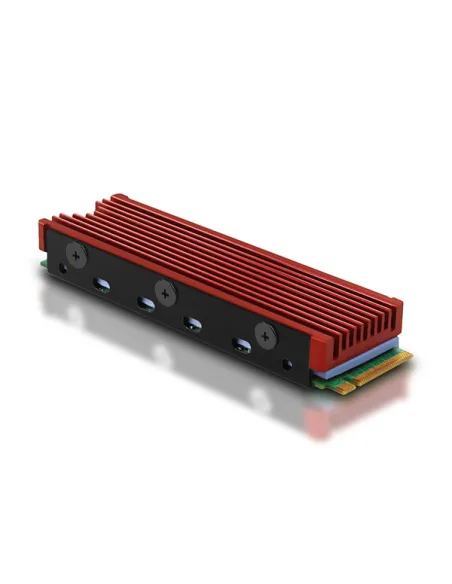 AXAGON CLR-M2 passiver M.2-SSD-Kühlkörper - 2280, Aluminium, rot