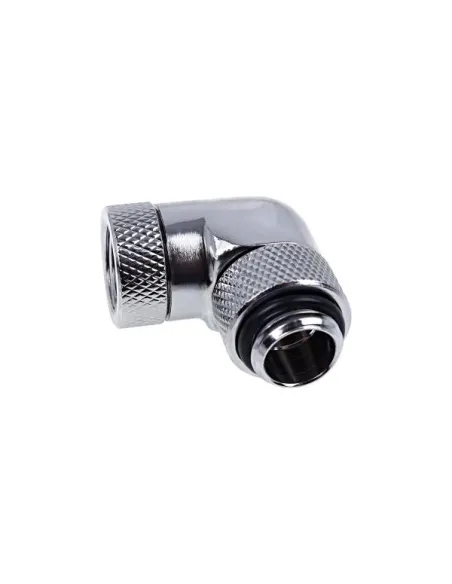 Alphacool Eiszapfen Winkeladapter 90 Grad drehbar G1/4 AG auf G1/4 IG - chrome