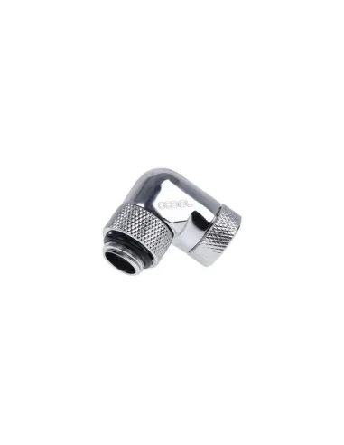 Alphacool Eiszapfen Winkeladapter 90 Grad drehbar G1/4 AG auf G1/4 IG - chrome