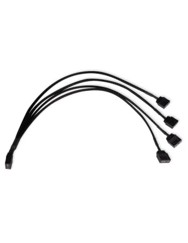 Alphacool Y-Splitter aRGB 3-Pin auf 4x 3-Pin 30cm - schwarz