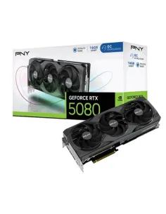 PNY GeForce RTX 5080 Overclocked Triple Fan GPU NVIDIA 16 GB GDDR7
