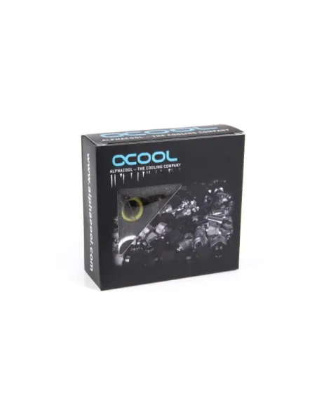 Alphacool Eiszapfen PRO Anschluss 13mm Hardtube Fitting G1/4, 6-Pack - weiß