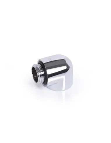 Alphacool Eiszapfen Adapter 90 Grad G1/4 Zoll AG auf G1/4 Zoll IG - chrome