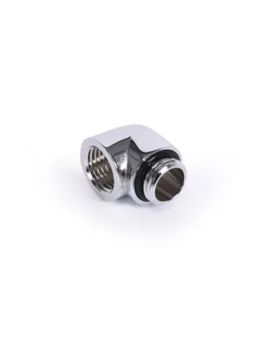 Alphacool Eiszapfen Adapter 90 Grad G1/4 Zoll AG auf G1/4 Zoll IG - chrome