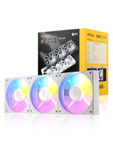 Antec C120 ARGB Case per computer Ventilatore 12 cm Bianco 3 pz