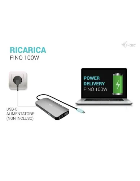 DOCKING USB-C METAL NANO 3X DISPLAY