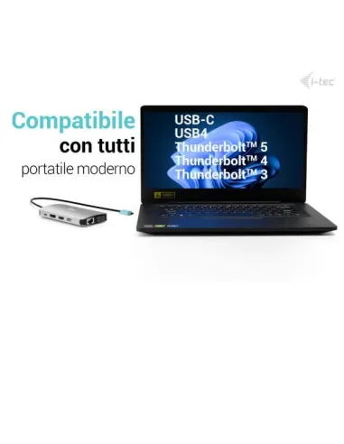 DOCKING USB-C METAL NANO 3X DISPLAY