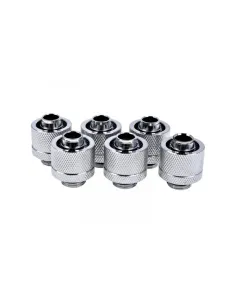 Alphacool Eiszapfen 16/10 mm Anschraubtülle G1/4, 6-Pack - chrome