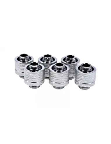 Alphacool Eiszapfen 16/10 mm Anschraubtülle G1/4, 6-Pack - chrome