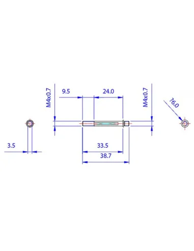 Koolance Befestigungsschrauben für 25mm Lüfter an Radiator