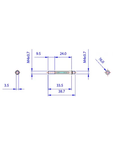 Koolance Befestigungsschrauben für 25mm Lüfter an Radiator
