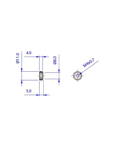 Koolance Befestigungsschrauben für 25mm Lüfter an Radiator