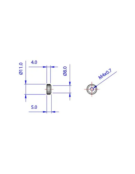 Koolance Befestigungsschrauben für 25mm Lüfter an Radiator