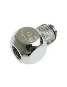 Bitspower Adapter T-Splitter G1/4 Zoll AG auf 2x G1/4 Zoll IG - drehbar, TII, silber glänzend