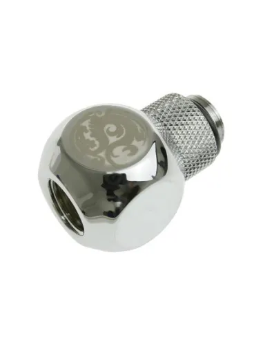 Bitspower Adapter T-Splitter G1/4 Zoll AG auf 2x G1/4 Zoll IG - drehbar, TII, silber glänzend