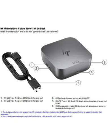 HP Dock Thunderbolt 4 Ultra 280 W G6
